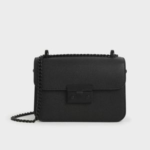 Charles & Keith Classic Push-Lock Crossbody Bag